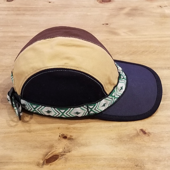 KAVU Hat Cap Strap Back Multi-Color Size M Adjustable Canvas Outdoor Hike USA - Picture 4 of 9